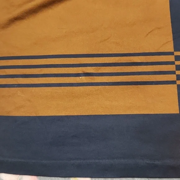 HUGO BOSS XL.Color Block Men's Shirt - Navy, Orange, and Brown - Picture 12 of 13